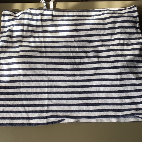 Juice Couture Blue Navy White Stripe Terry Casual Maxi Dress Size XS - Picture 5 of 14